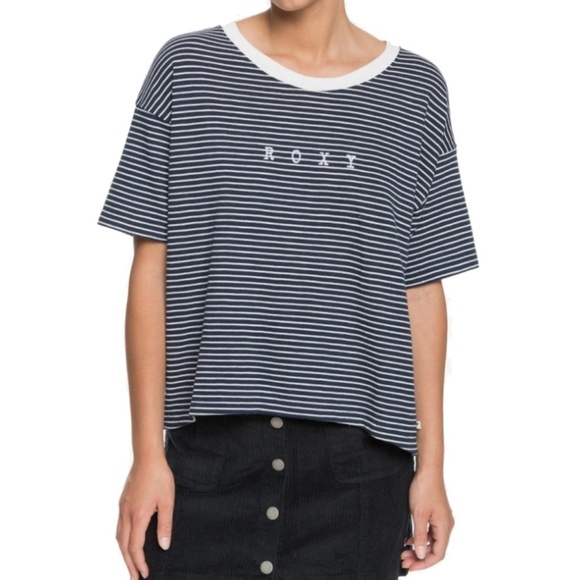 NWT Roxy Infinity Is Beautiful B Striped T-Shirt - S - Picture 8 of 16